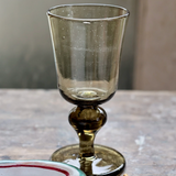 White Wine Glass Smoky