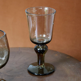 White Wine Glass Smoky