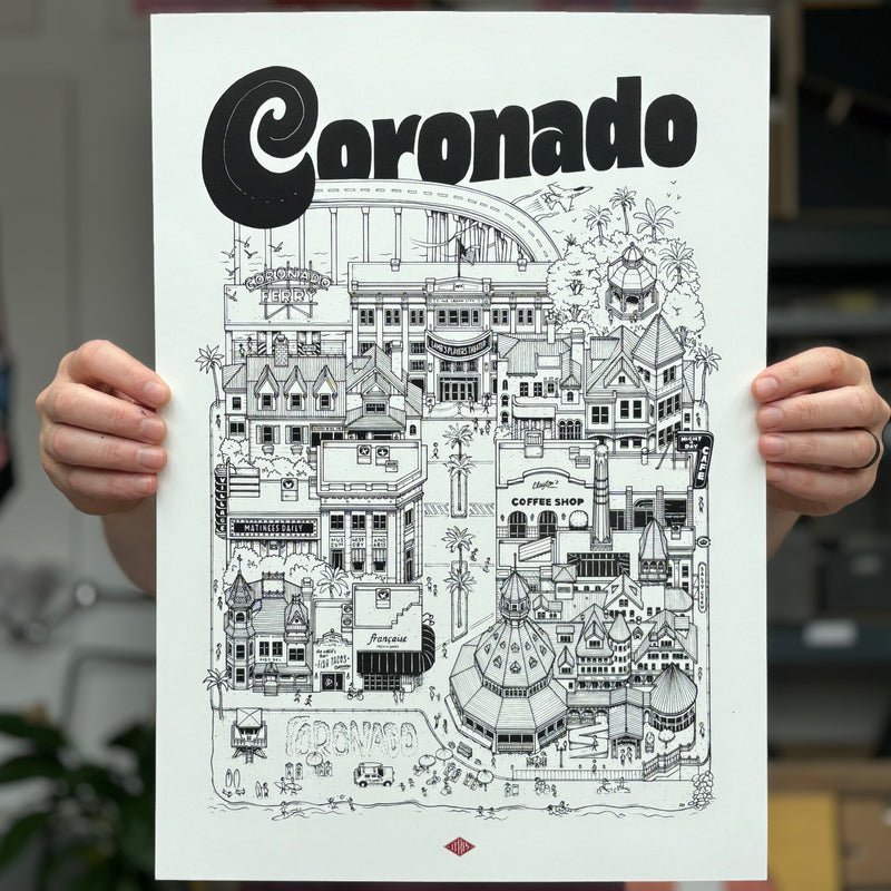 Coronado Poster by Docteur Paper