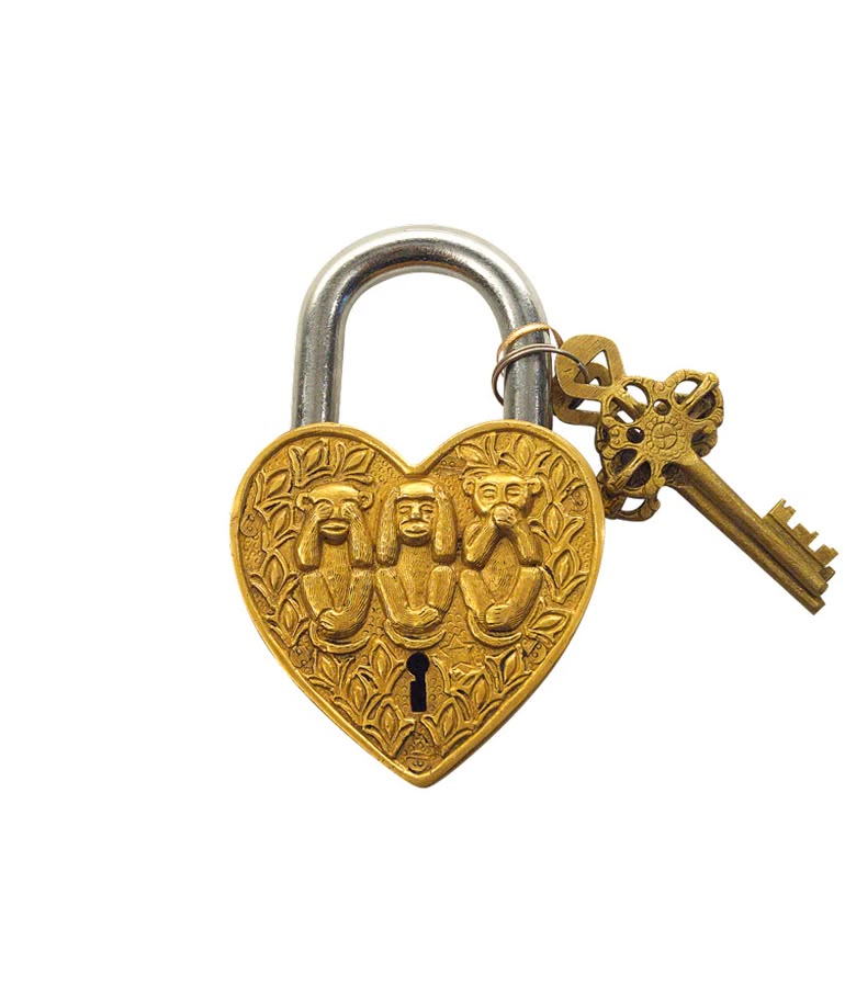 Monkeys of Wisdom Padlock