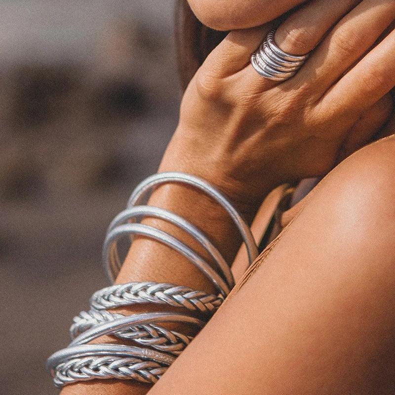 Kumali Braided Bracelet Silver