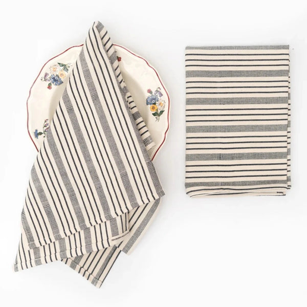 Cream & Black Dish Towel