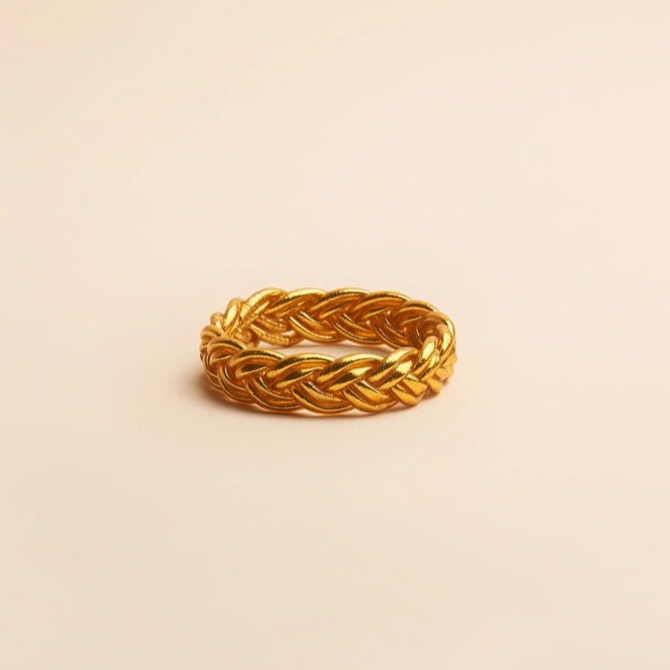 Kumali Double Braided Bracelet Gold