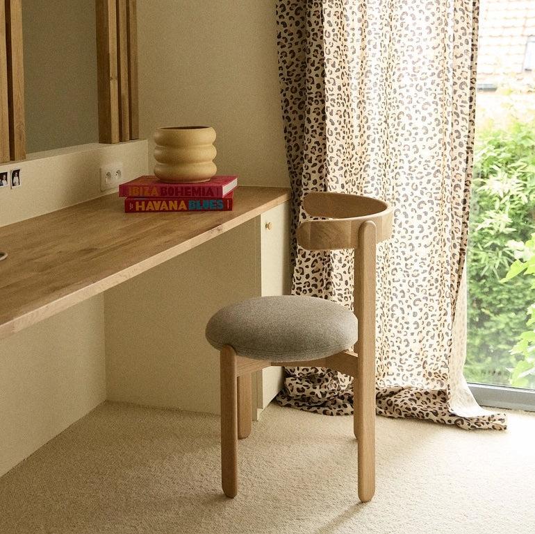 Leopard Washed Linen Tablecloth