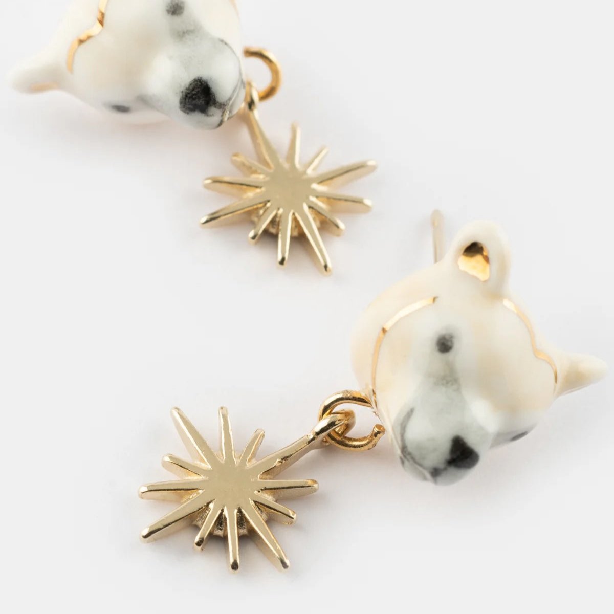 Polar Bear and Star Stud Earrings