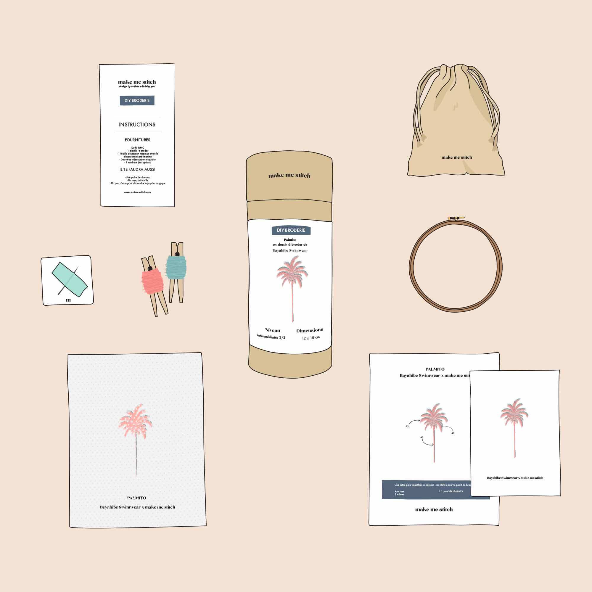 Embroidery Kit "Feminity Vegetal"